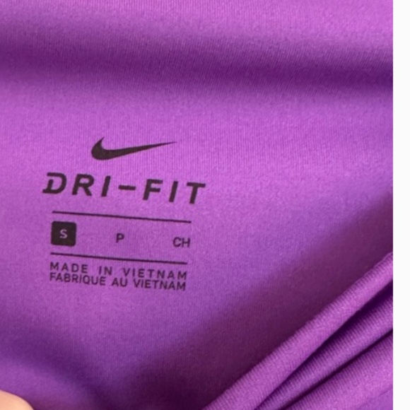 NIKE DRI-FIT/PELOTON ONE LUXE TIGHT /LEGGINGS - S - VIBRANT PURPLE - Picture 3 of 3